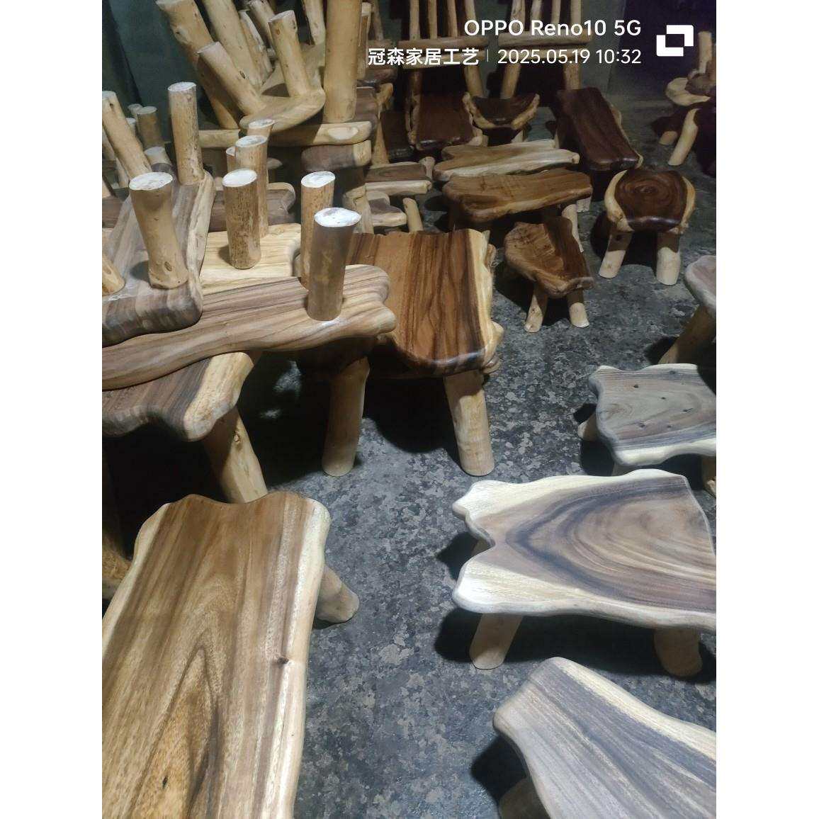 原木小木桩底座摆件树桩原木头杉树摄影拍照装饰道具展示实木