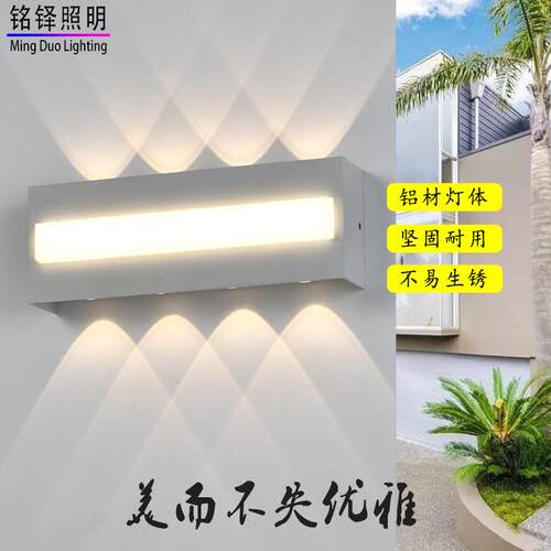 户外防水led壁灯门头灯阳台庭院外墙灯庭院室外壁灯亚马逊爆款