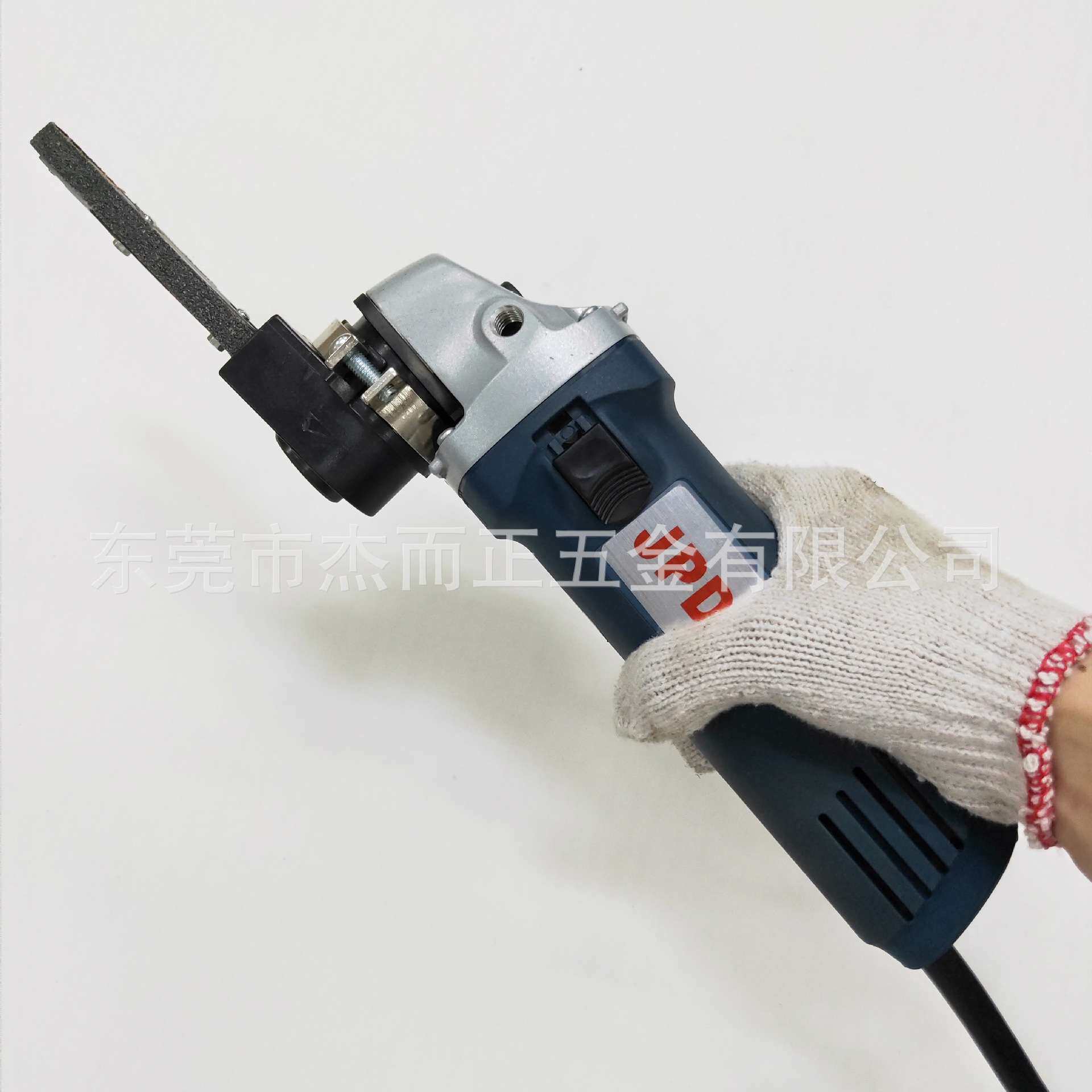 电动砂带机 打磨毛刺R角焊接毛边去除 小型打角位砂带机R角打磨机