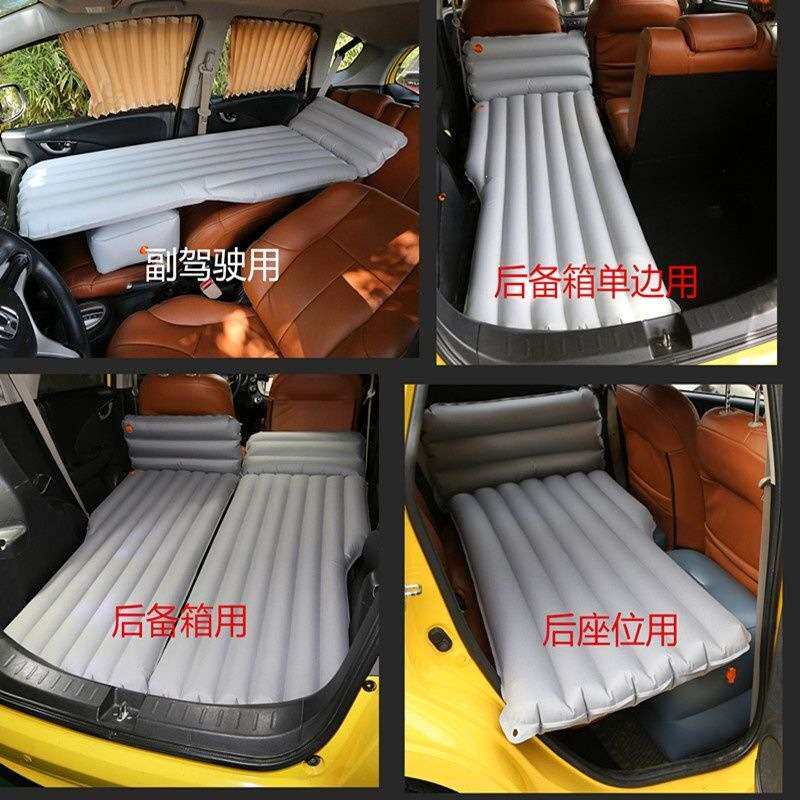 单人车载旅行充气床轿车前排后备箱主副驾驶用自驾游睡觉植绒床垫