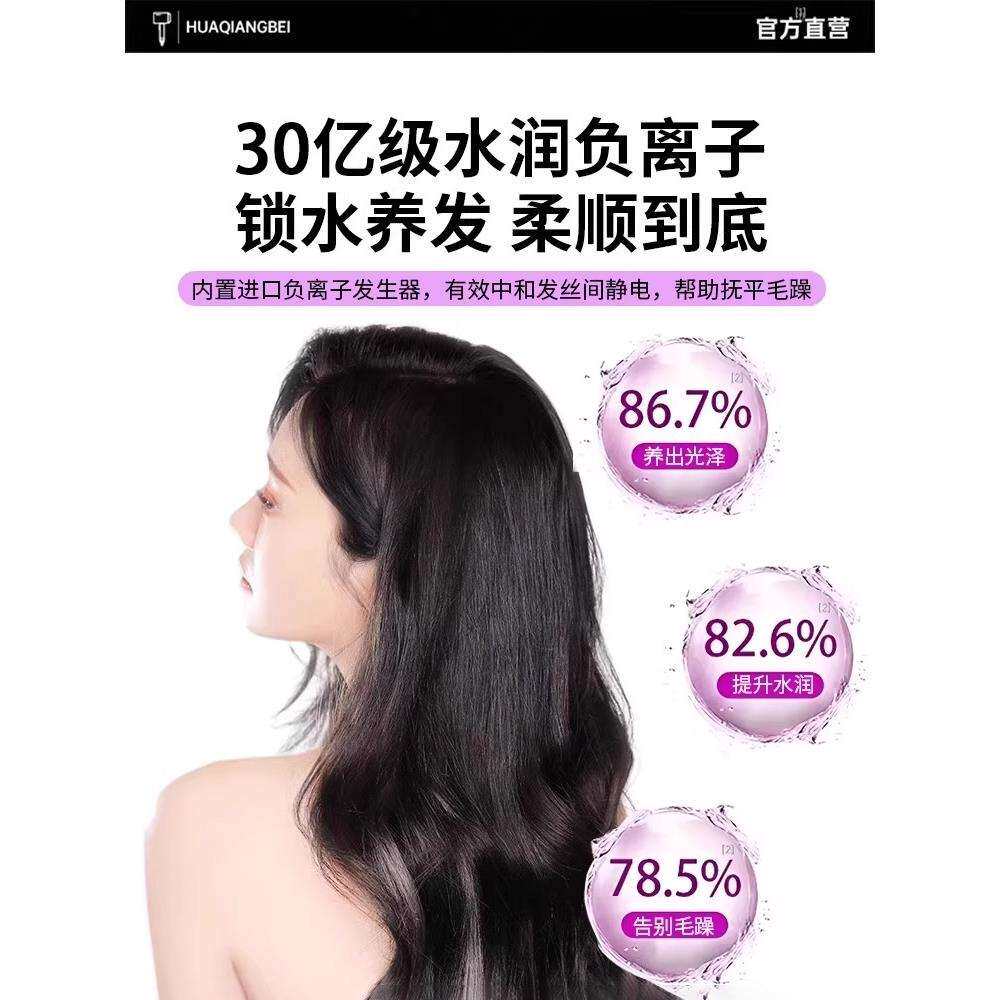 电吹风机家用负离子护发静音速干理发店专用大功率强风力华强鎏金