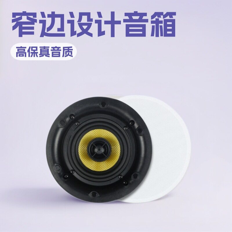 天籁4寸天花定阻同轴吸顶喇叭嵌入式带分频器带磁吸家用音箱tl-41