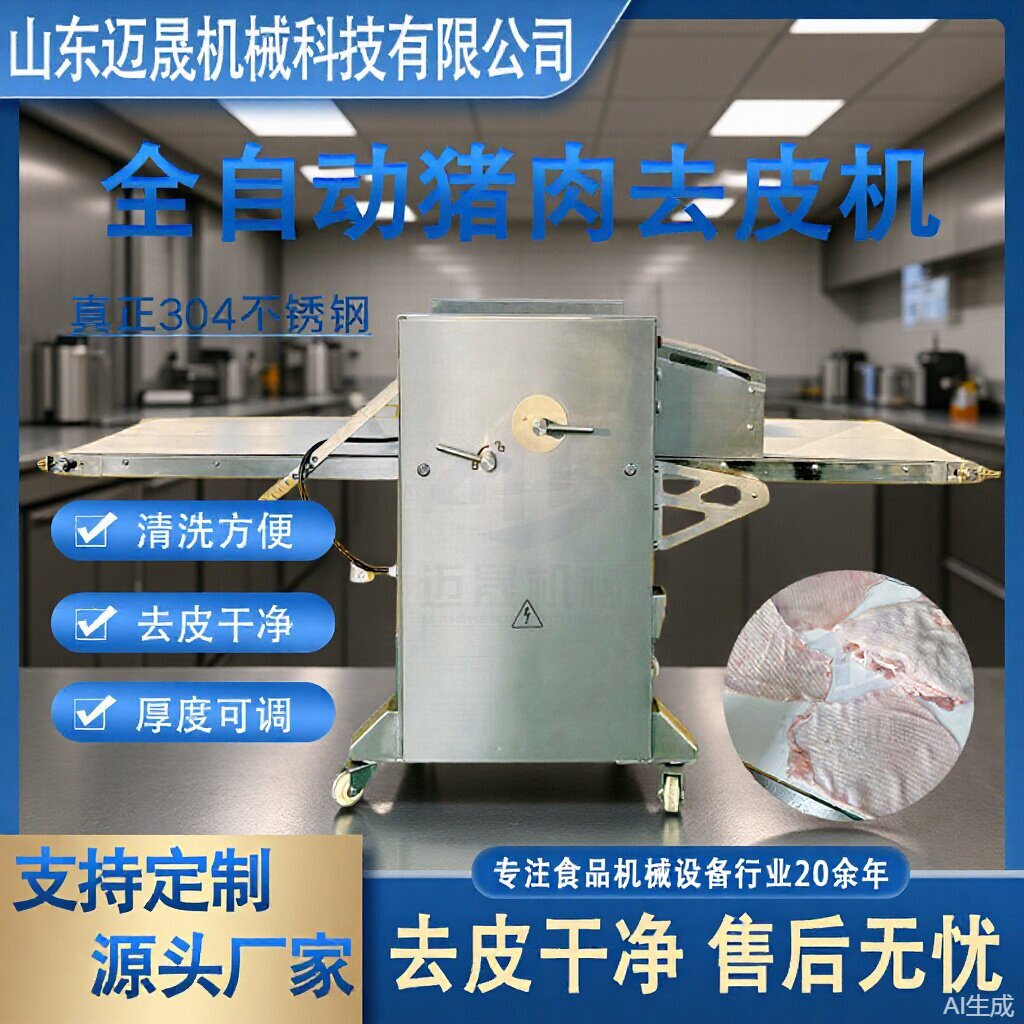 全自动猪肉去皮机设备厂家糟头肉 大型扒皮剥皮机 商用猪肉去皮机