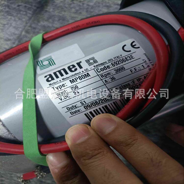 意大利AMER永磁直流电机，扫地车电机，齿轮马达