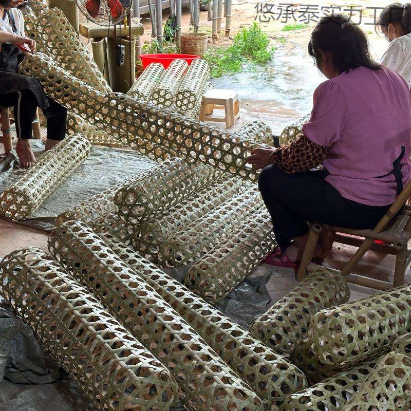 手工竹编夏天取凉纳凉睡觉夹腿夹脚长条枕竹编抱枕竹夫人