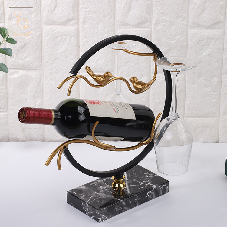 中式古典倒挂红酒杯架酒柜装饰