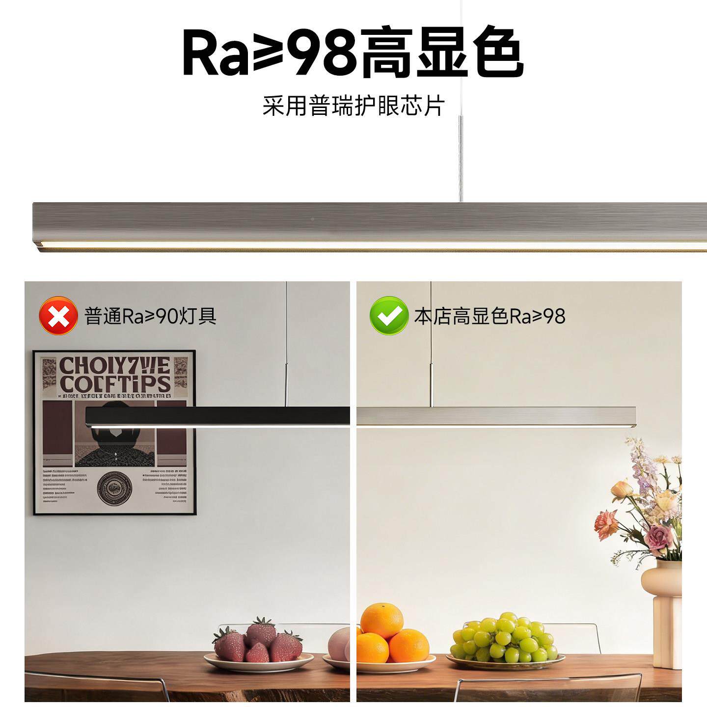 包豪条斯餐厅风吊灯升现代简约一字长餐桌灯工业办公吧CTDD-24台
