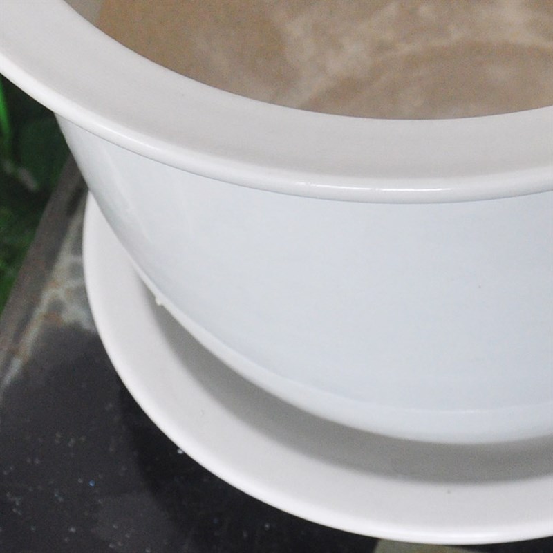 景德镇陶瓷器大号陶瓷树盆公司花钵花盆种铁树发财树纯白定制