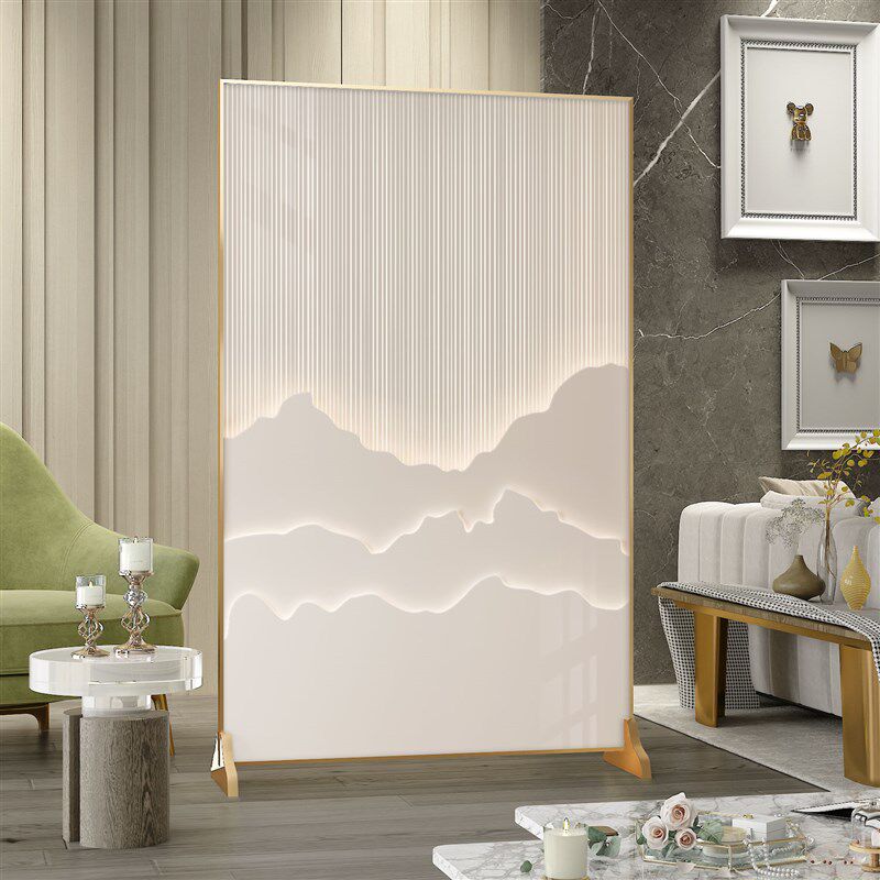 铝合金屏风大堂酒店座屏包厢办公客厅遮挡民宿玄关隔断移动折屏