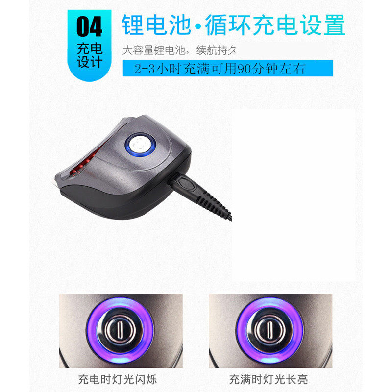 自助理发器剃头刀圆平头板寸水洗家用小型电动推子自助剃光刀神器