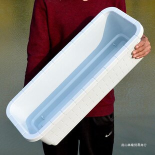 加厚特大长方形阳台庭院水培无孔盆长条型花槽种菜花盆塑料