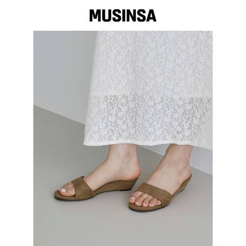 SAPPUN IVELY 绒面凉鞋穆勒鞋 (3.5cm) MUSINSA韩国直邮官方正品