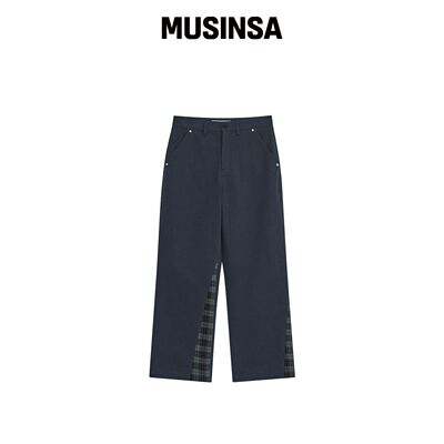 THEMUSEUMVISITOR CHECK PANEL CHINO PANTS (NA韩国官网直邮进口