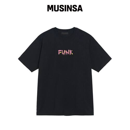 ARCANE FUNK MELTING PUNK T恤 黑色韩国官网直邮进口MUSINSA