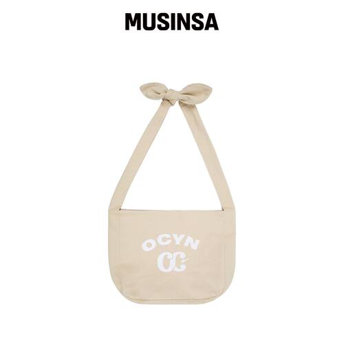 OFCOURSEWHYNOT RIBBON TIED SHOULDER BAG IVOR韩国官网直邮进口