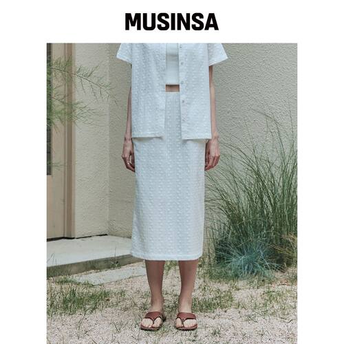 ZEROSTREET 르제로空气棉蕾丝裙 / 白色 MUSINSA韩国直邮官方正品