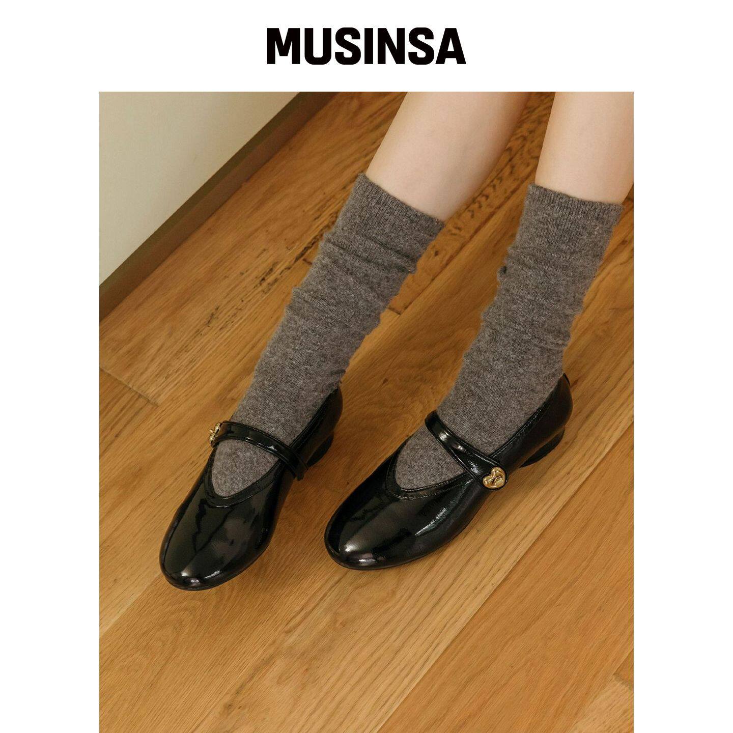 WETTIA ELLA 爱心玛丽珍平底鞋 47517 MUSINSA韩国官网直邮进口