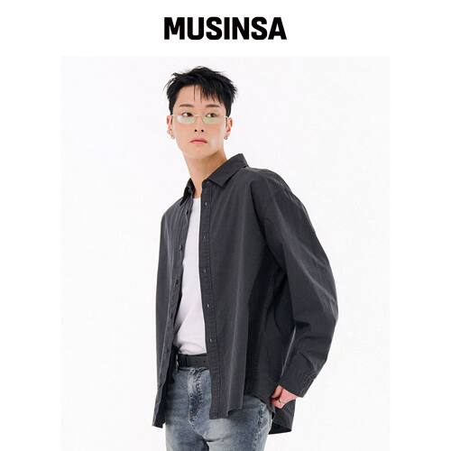 CHASECULT 男款色块衬衫-FARK5432B09 MUSINSA韩国直邮官方正品