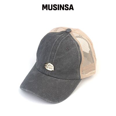 UNIVERSAL CHEMISTRY 色素水洗灰色网帽 MUSINSA韩国官网直邮进口