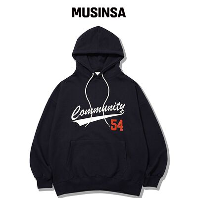 THEMILE COMMUNITY 54 连帽卫衣[NAVY] MUSINSA韩国直邮官方正品