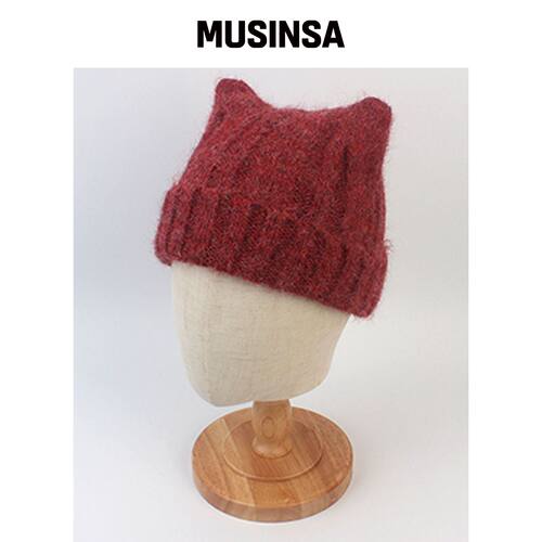 UNIVERSAL CHEMISTRY Wool Cat Red 针织帽 고양이e韩国官网直邮进口