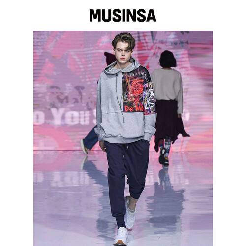 DEMARC MOOZ真实宽松版型 jogger茶色 MUSINSA韩国官网直邮进口