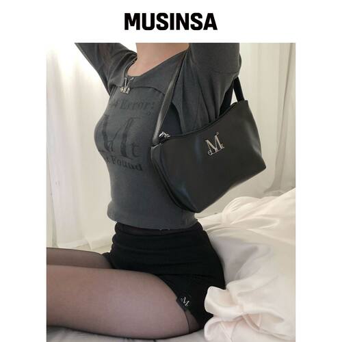 MUCENT MORIN 金属标志紧凑肩背包男女通用 MUSI韩国官网直邮进口