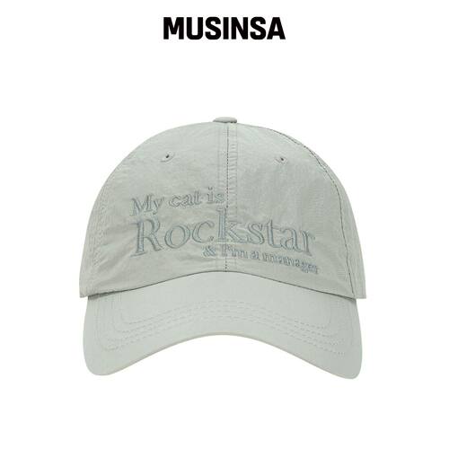 JOEGUSH Rockstar CAT 尼龙帽（浅灰色） MUSINS韩国官网直邮进口