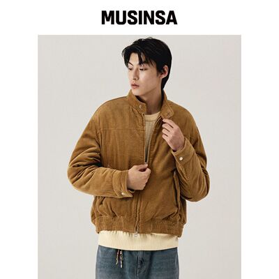 KIIMUIR 棉绒Harrington夹克_棕色 MUSINSA韩国官网直邮进口