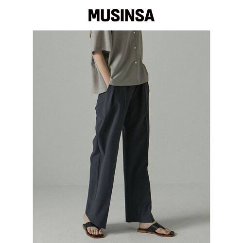 A.RIFF 双褶slacks_茶色 MUSINSA韩国官网直邮进口