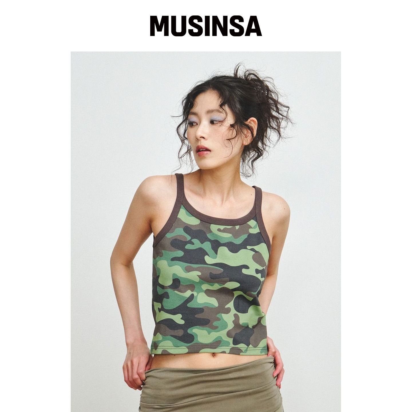 PLZPROJECT CAMO 无袖上衣 MUSINSA韩国官网直邮进口图片