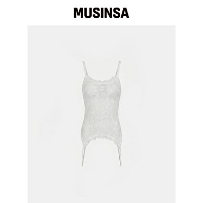 BADBLOOD 蕾丝上装 camisole - WHITE MUSINSA韩国官网直邮进口