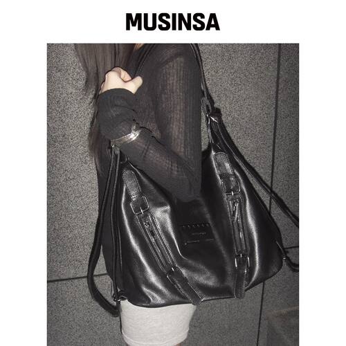 CHICKS 多功能拉链可转换包 黑色 MUSINSA韩国直邮官方正品