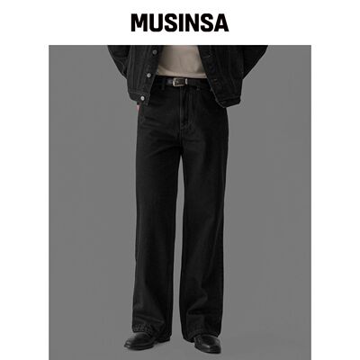 BOWLOW PRODUCT 黑色渐变牛仔半喇叭裤 MUSINSA韩国直邮官方正品