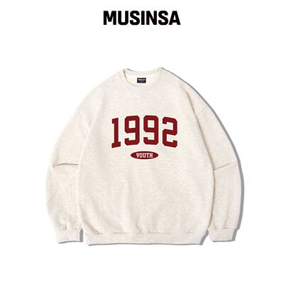 UNDEROFF AUTHENTIC RELAXED 1992 卫衣 燕麦色韩国官网直邮进口