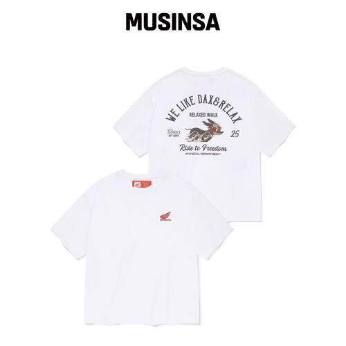 PHYPS MOTORCYCLE DAX 125 短袖白色 MUSINSA韩国官网直邮进口