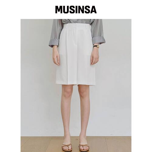 LUSIDA ROEL 针褶半包slacks_3种颜色 MUSINSA韩国官网直邮进口