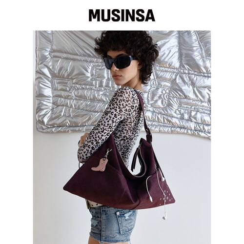 SAND MUSEUM RORA HOBO BAG [紫色] 手提包 MUSI韩国官网直邮进口