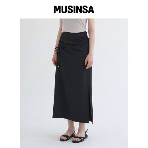 MICANE GISEL 绑带长裙 MUSINSA韩国官网直邮进口