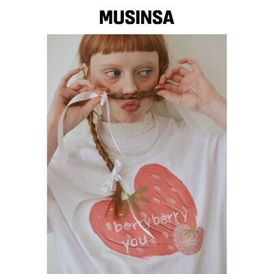 MAISON CREME 草莓T恤韩国官网直邮进口MUSINSA