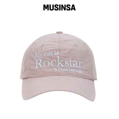 JOEGUSH Rockstar cat 尼龙帽（婴儿粉） MUSINS韩国官网直邮进口