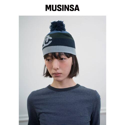 NOCONTENT 297. 流苏针织帽 _ 蓝色婴儿 MUSINSA韩国官网直邮进口