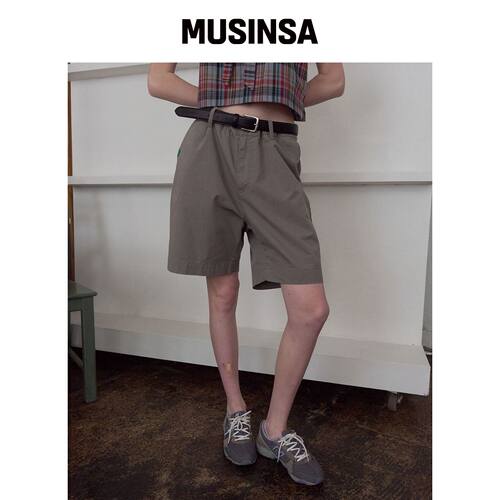 NOCONTENT 370. 百慕大短裤 _ 石色 MUSINSA韩国官网直邮进口