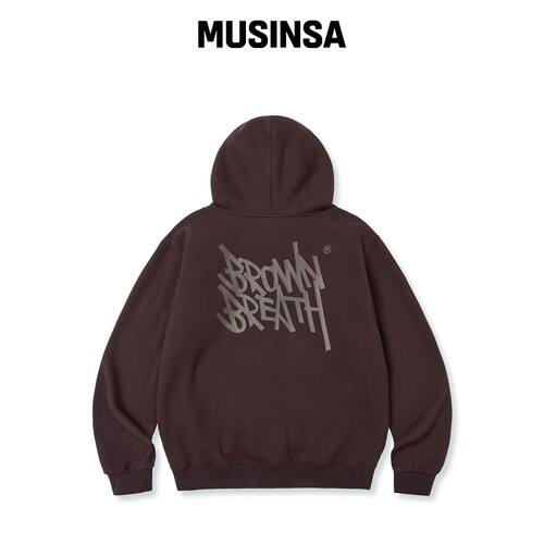 BROWNBREATH TAG 连帽卫衣 - 深棕色 MUSINSA韩国直官网直邮进口