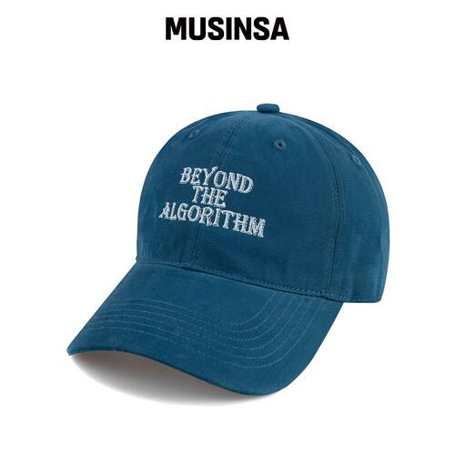 WICK ALGORITHM 帆布棒球帽-钢蓝色 MUSINSA韩国直邮官方正品