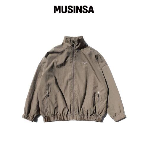 PIECE MAKER NYLON TRACK JACKET (卡其橄榄色)韩国官网直邮进口