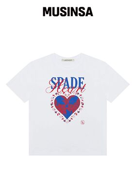LARTIGENT L19 HEART SPADE T恤（白色）韩国官网直邮进口