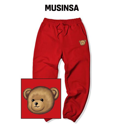 TRIPSHION SMALL BEAR LOGO 运动卫裤 - RED韩国官网直邮进口