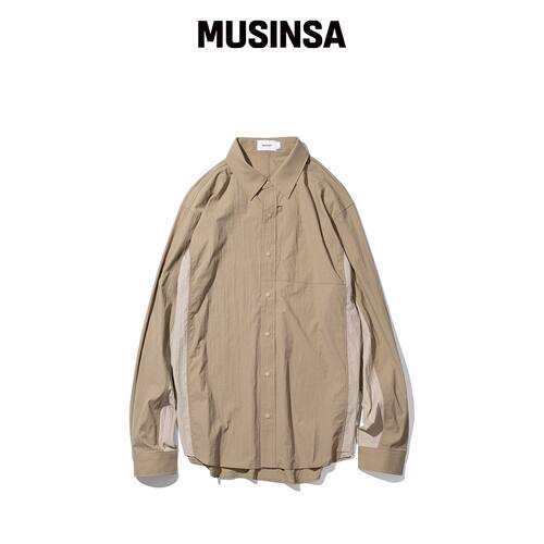 MASSNOUN EC口袋衬衫 MFTST001-BG韩国官网直邮进口MUSINSA