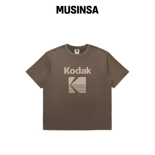 KODAK planner BLUR洗水短袖T恤 BROWN MUSINSA韩国官网直邮进口